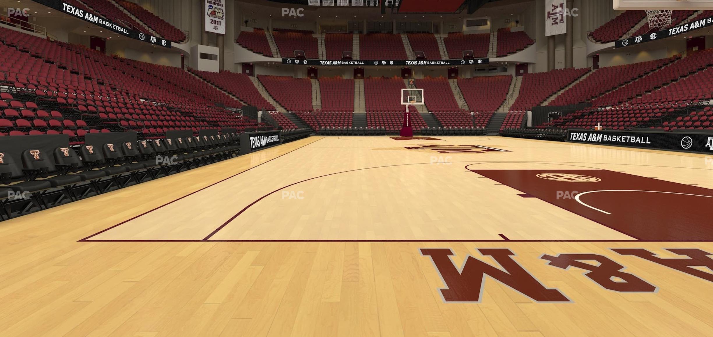 Seating view for Reed Arena Section Floor 2