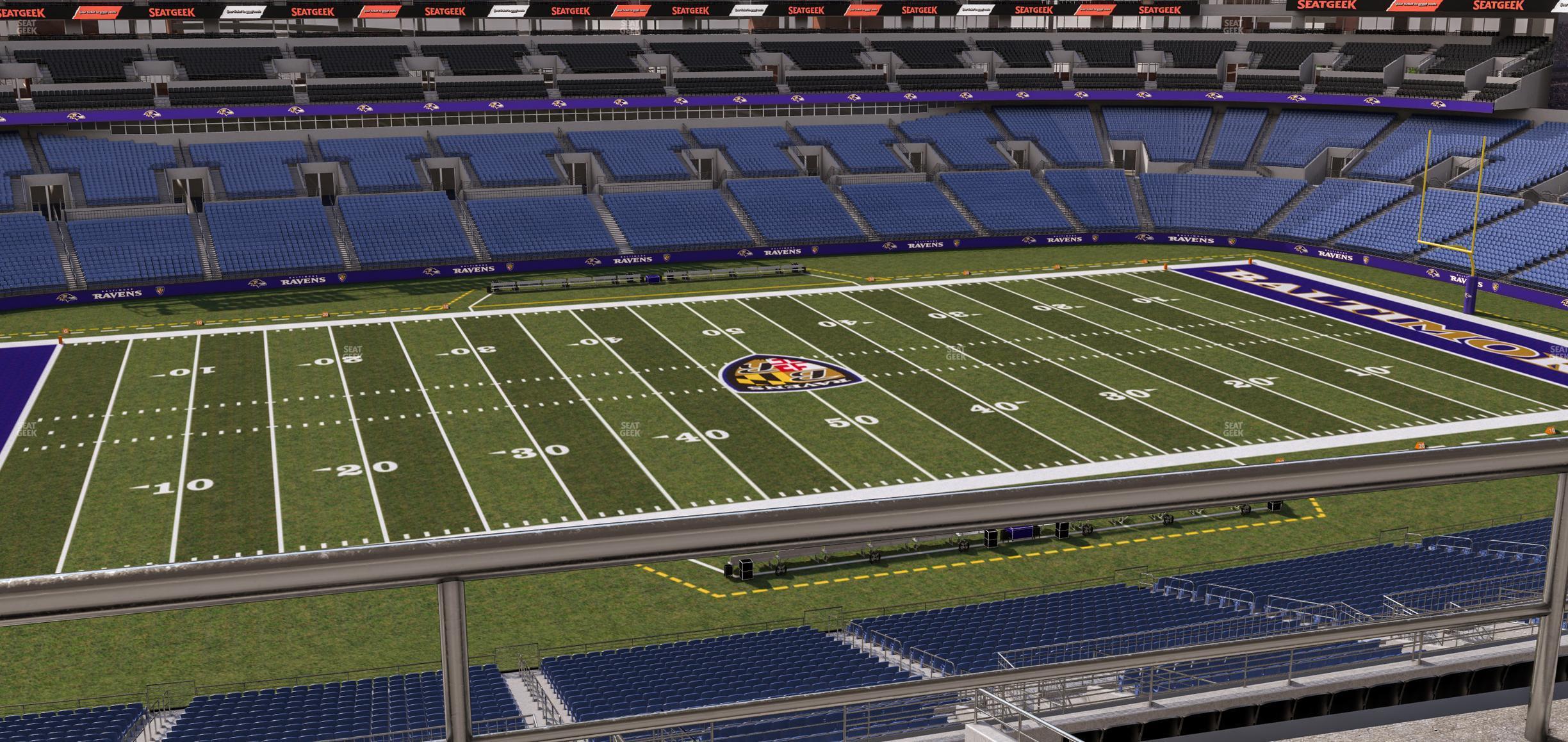 Seating view for M&T Bank Stadium Section Suite 417