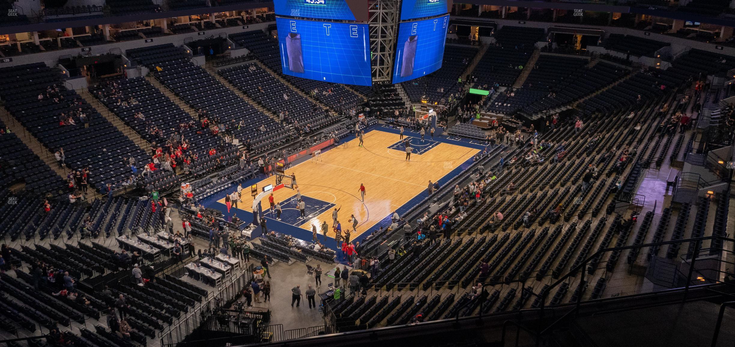 Seating view for Target Center Section 217