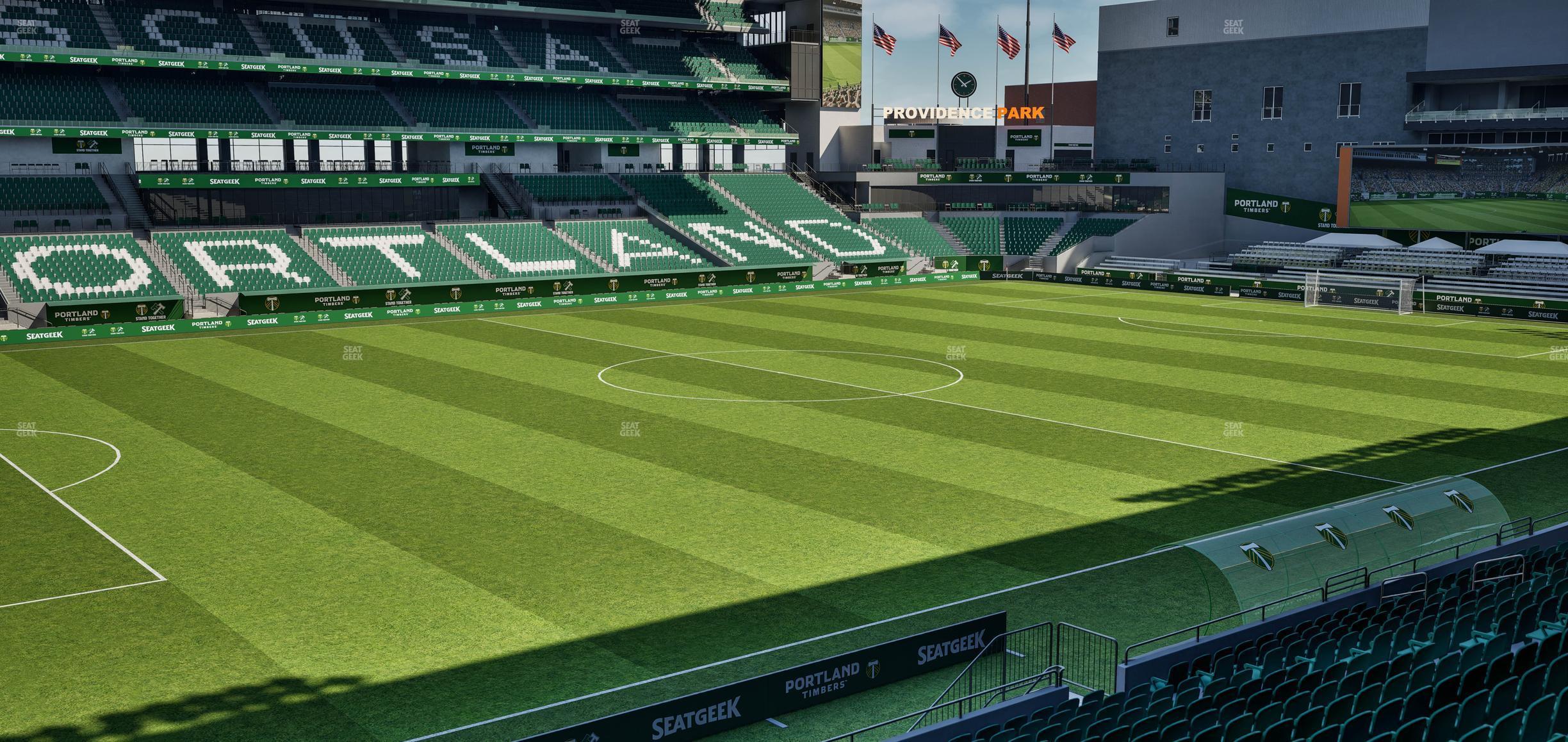 Seating view for Providence Park Section 114