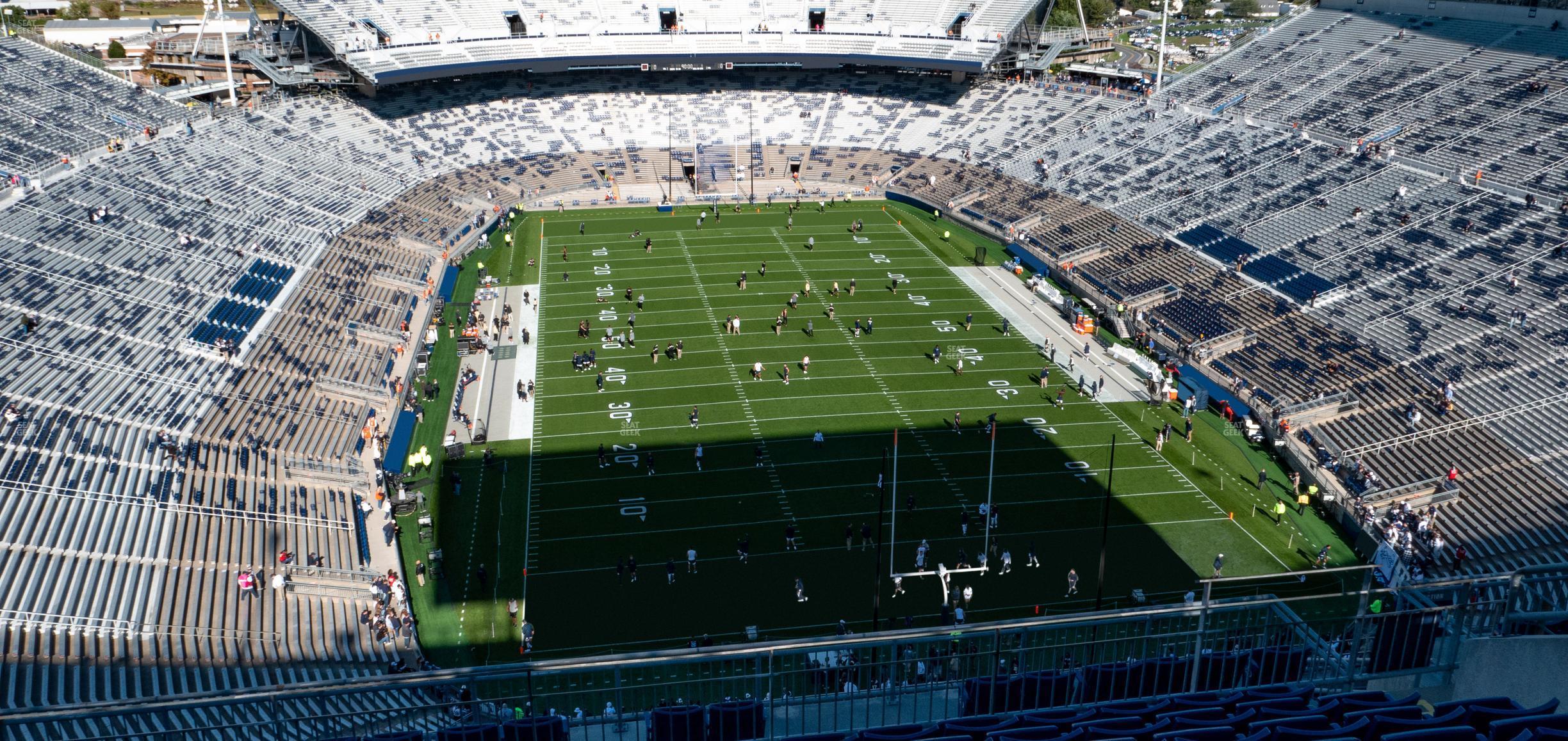 Seating view for Beaver Stadium Section South G Upper