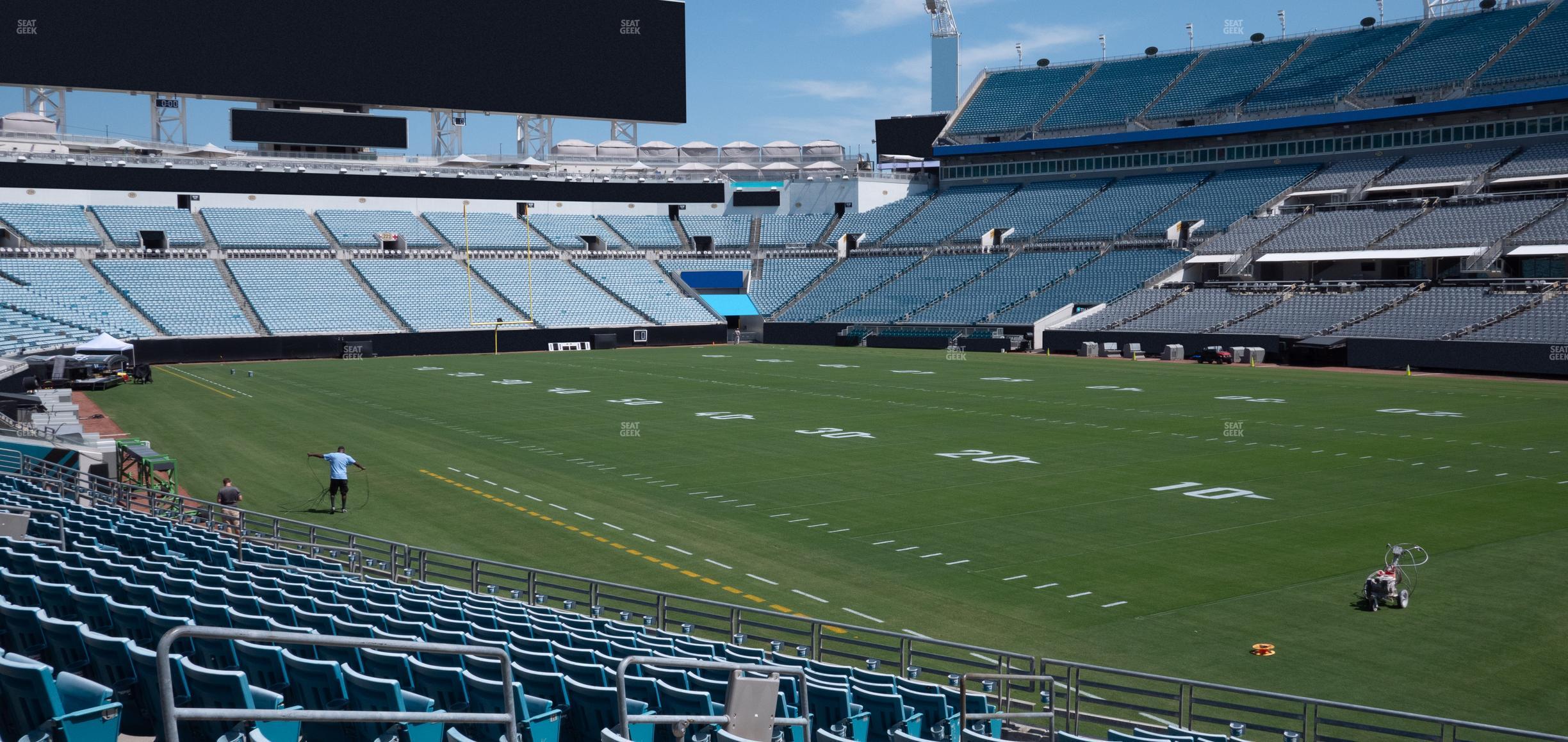 Seating view for EverBank Stadium Section 103