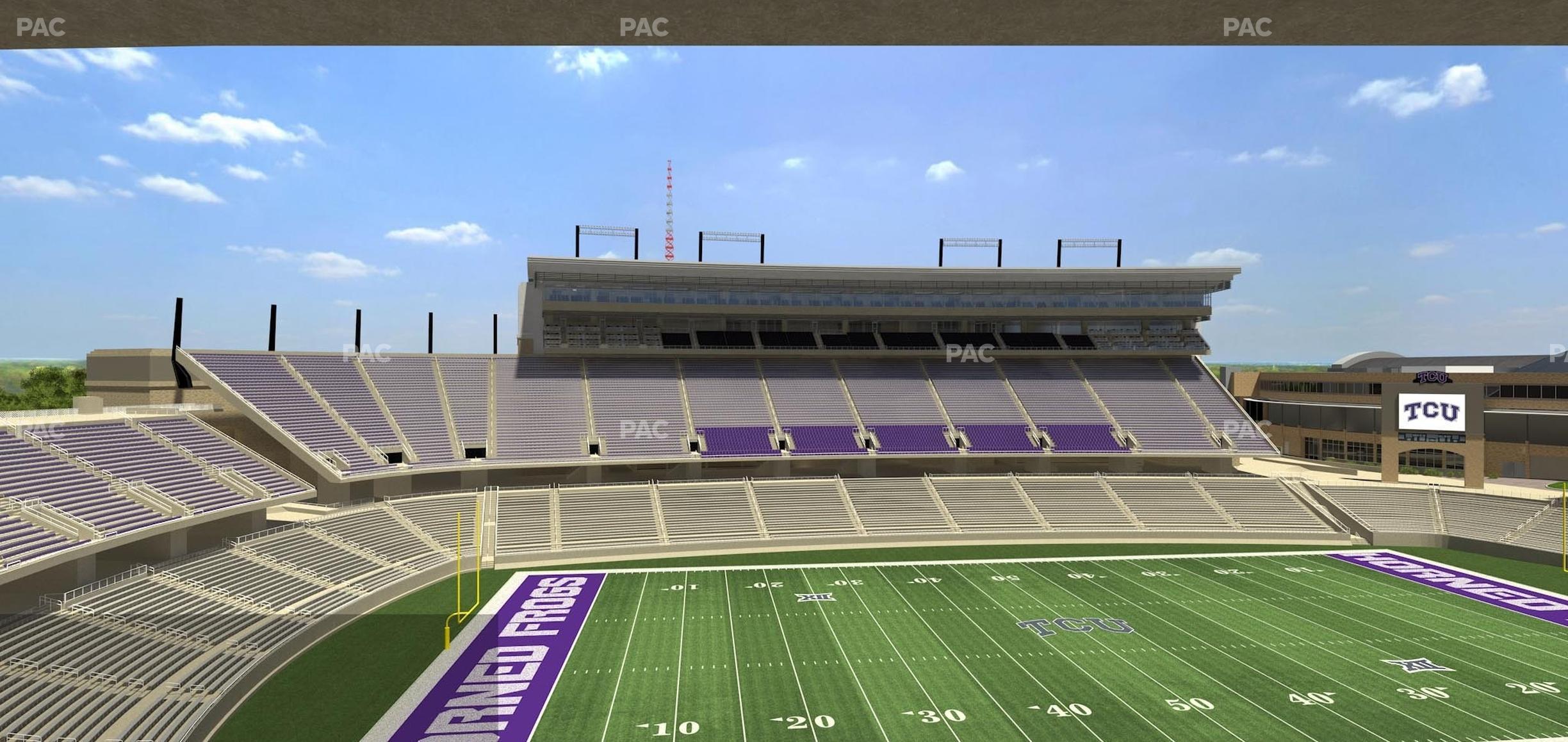 Seating view for Amon G Carter Stadium Section Champions Suite 14