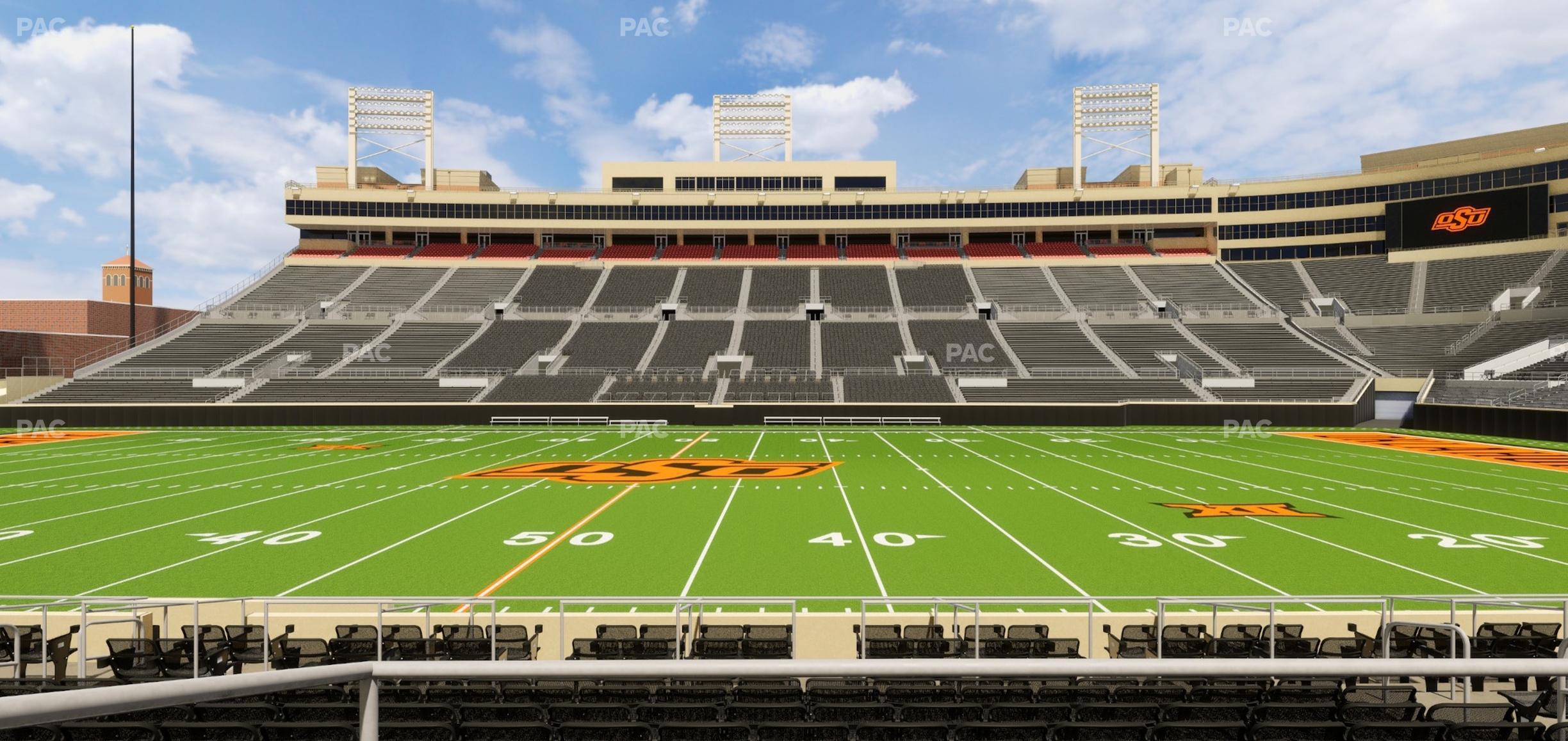 Seating view for Boone Pickens Stadium Section Upper Box 37