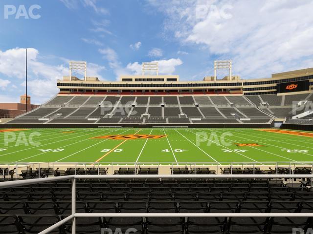 Seating view for Boone Pickens Stadium Section Upper Box 37