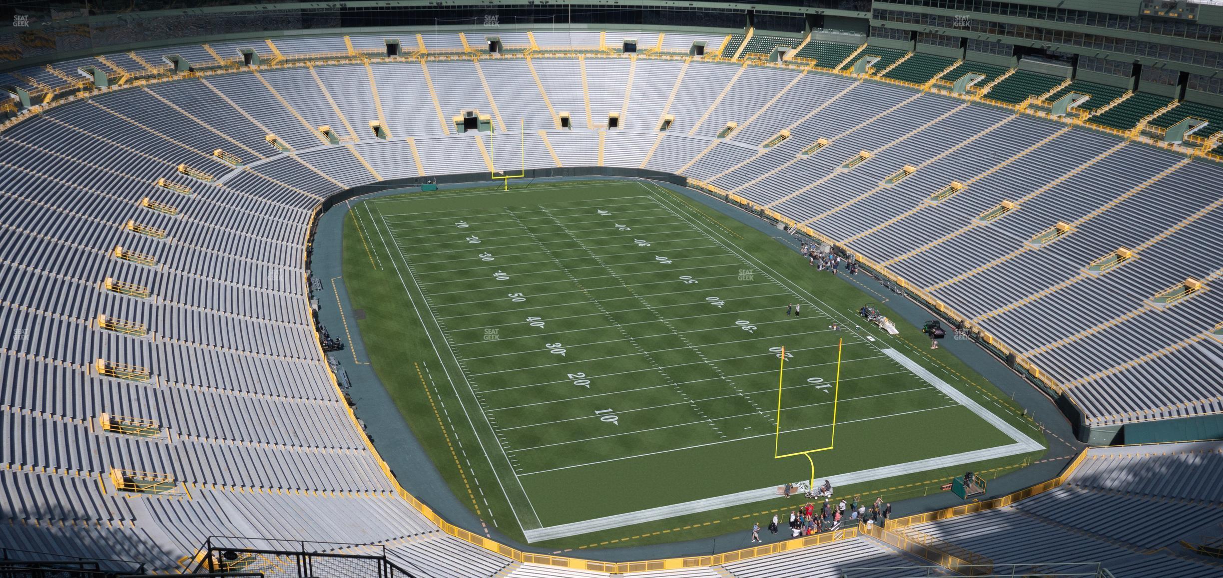 Seating view for Lambeau Field Section 742 S