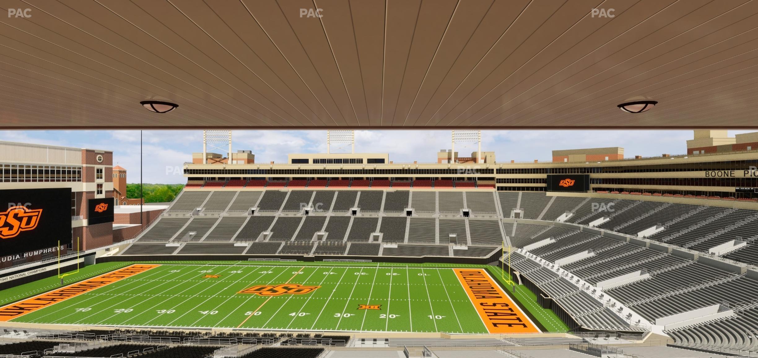 Seating view for Boone Pickens Stadium Section Club 555