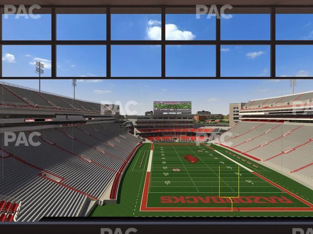 Seating view for Razorback Stadium Section 484