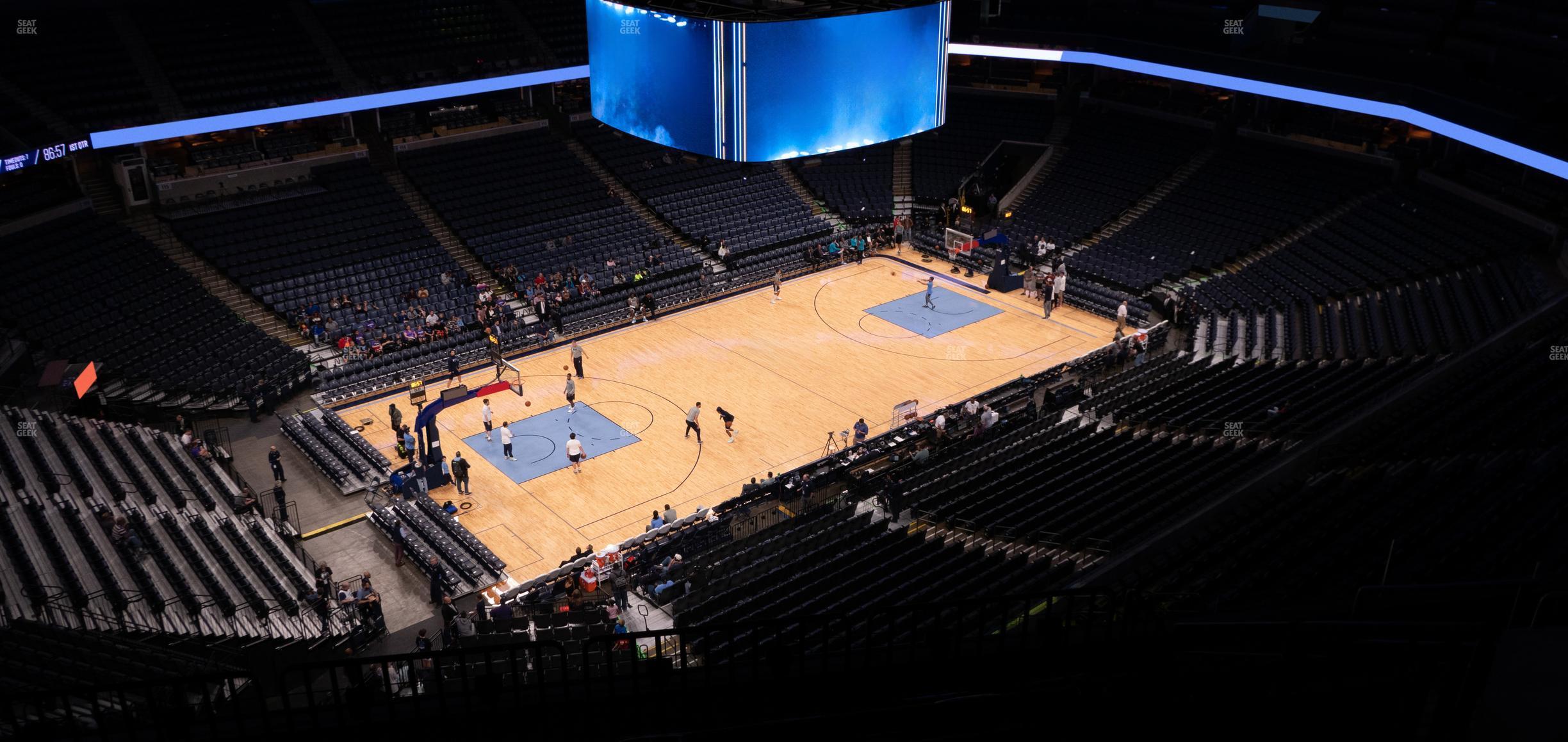 Seating view for FedExForum Section 205