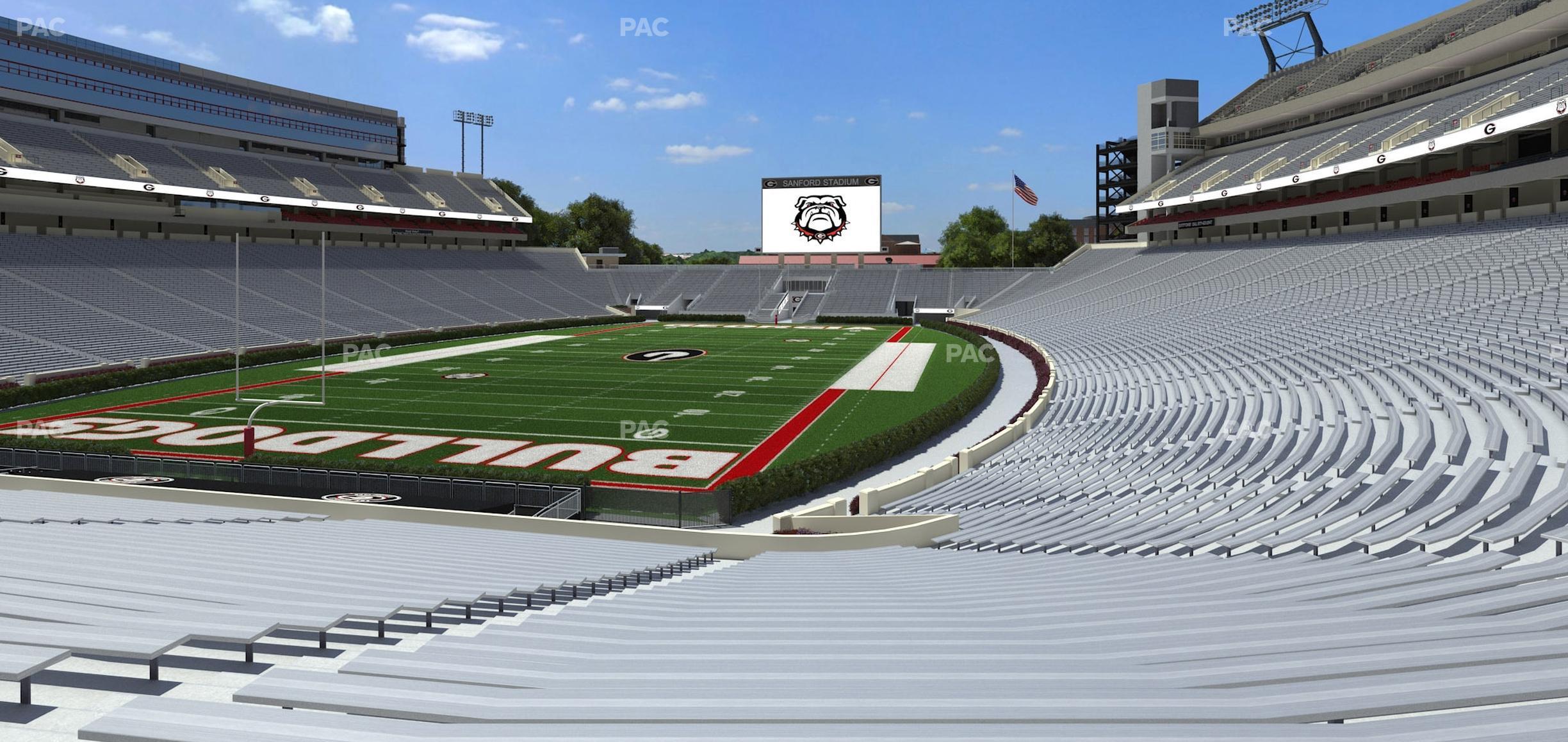 Seating view for Sanford Stadium Section 116