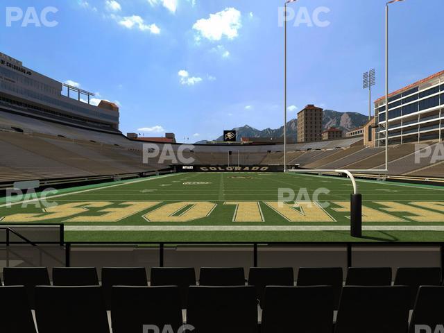 Seating view for Folsom Field Section 1