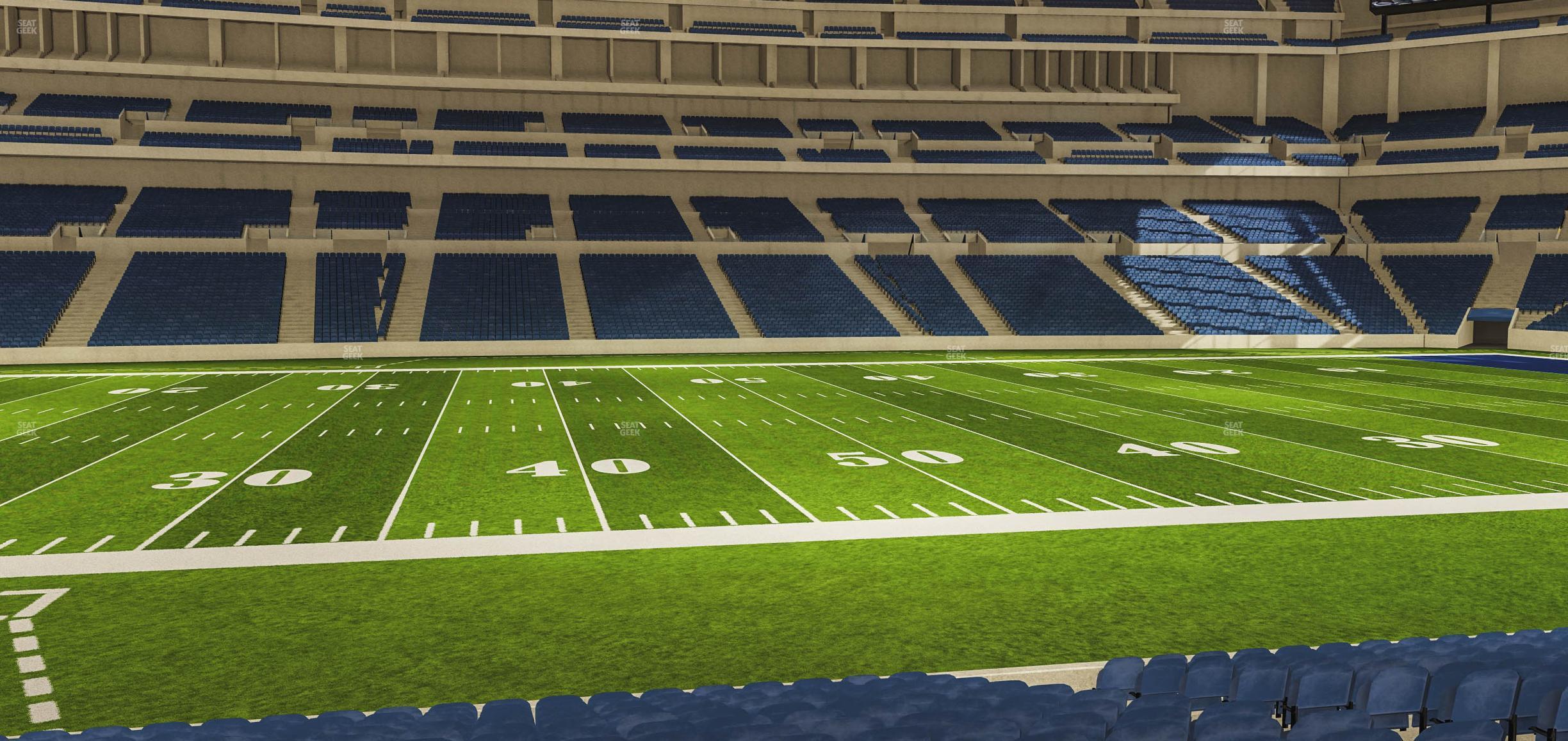 Seating view for Lucas Oil Stadium Section 141