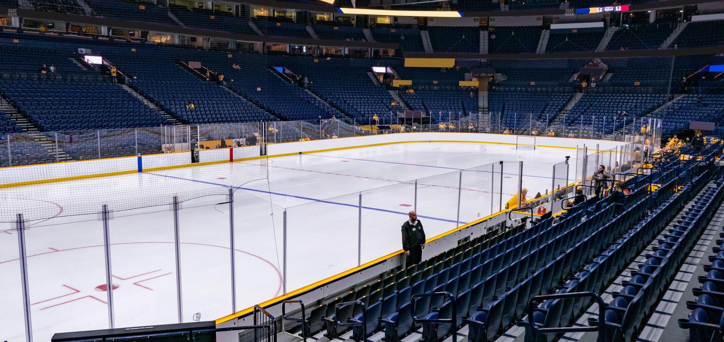 Seating view for Bridgestone Arena Section 113