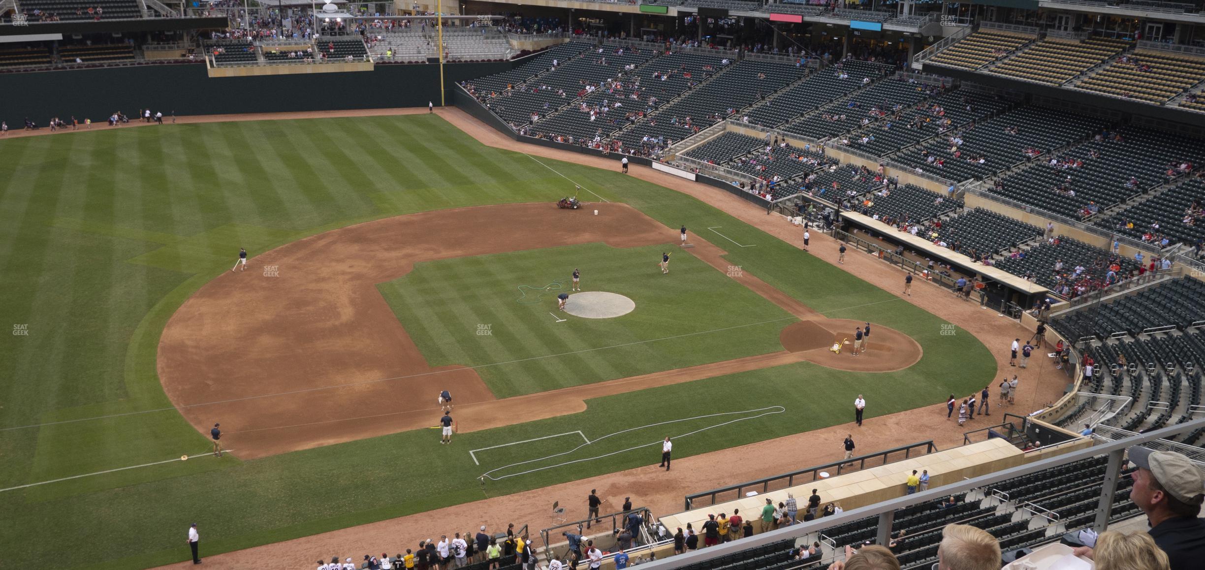 Seating view for Target Field Section 222