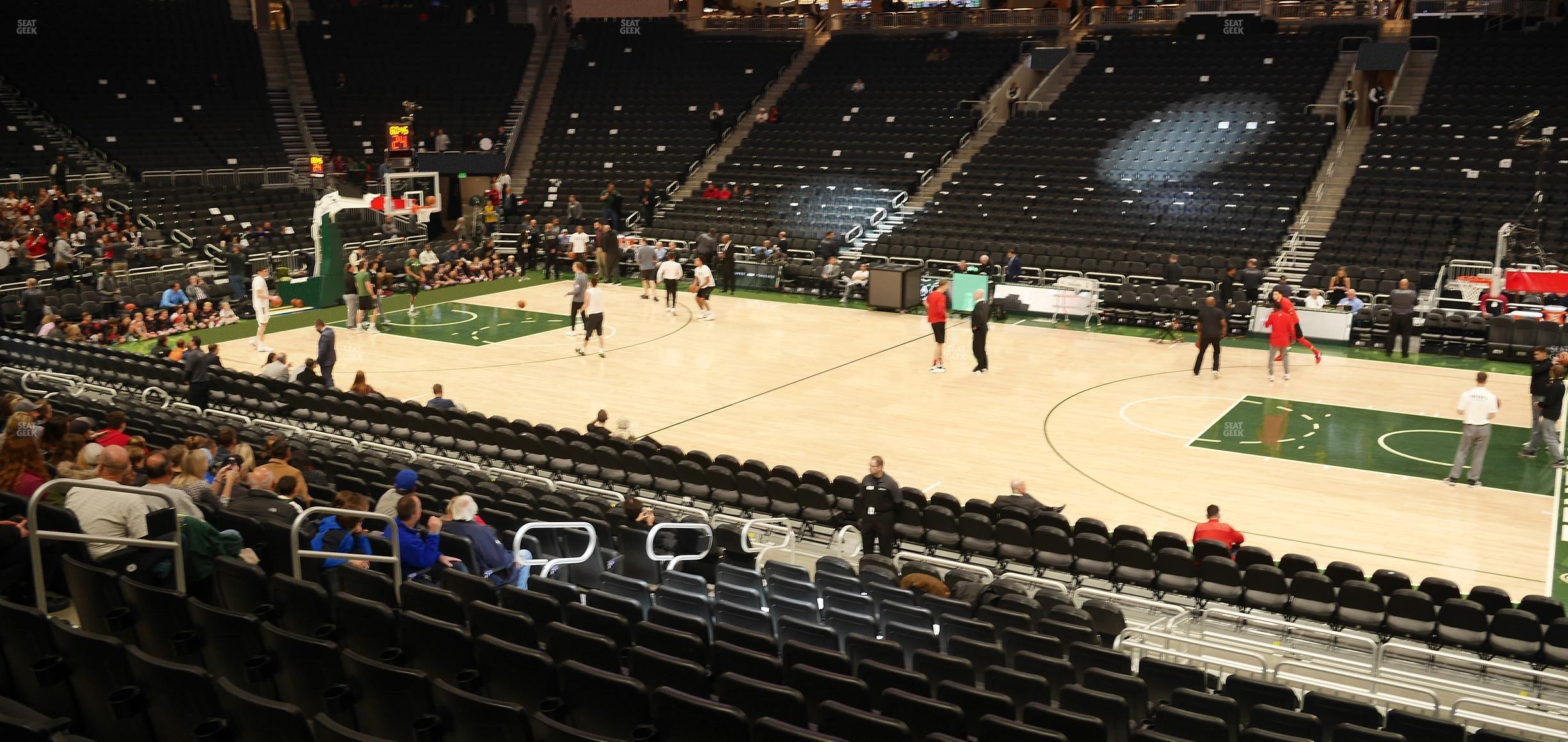 Seating view for Fiserv Forum Section 105