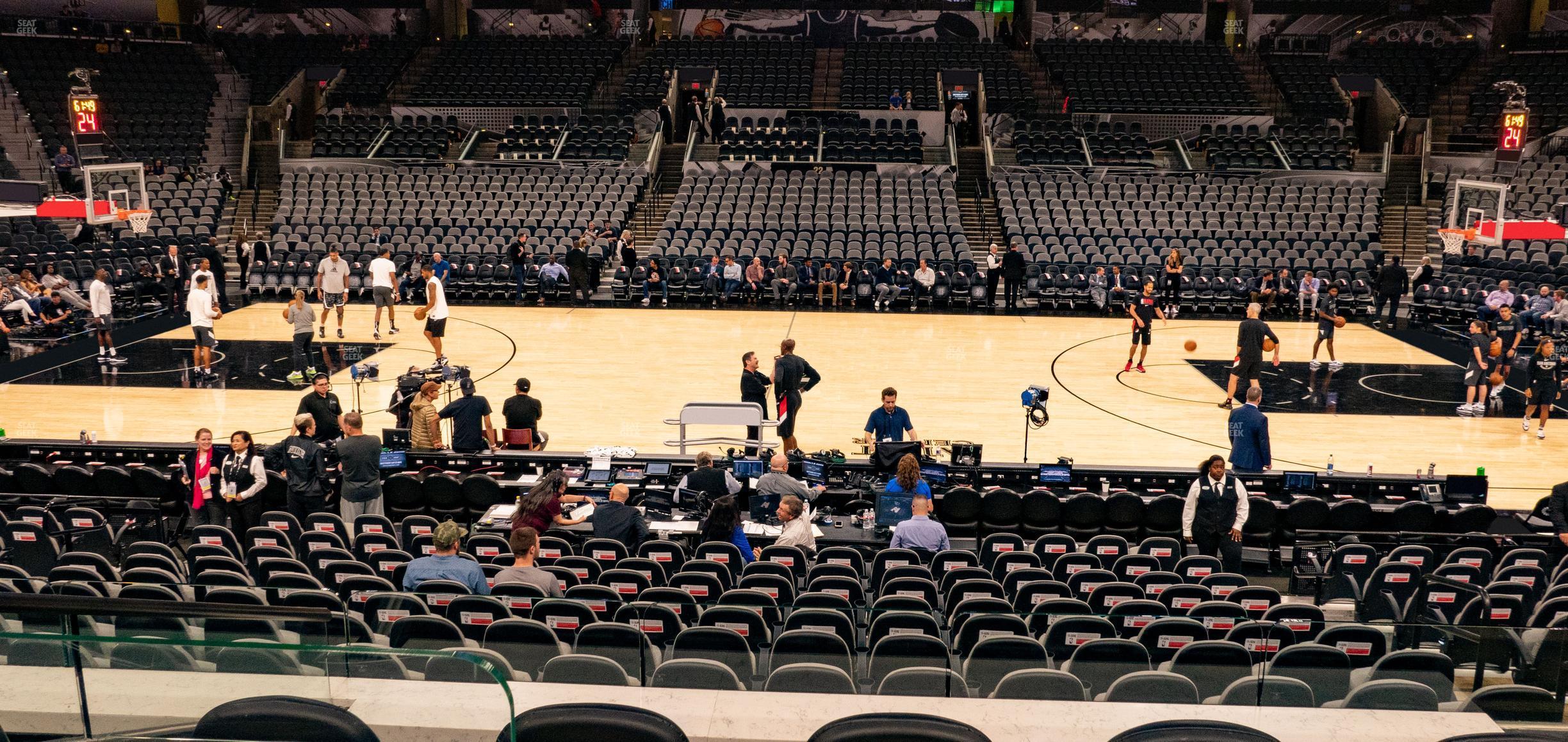 Seating view for Frost Bank Center Section Box 12