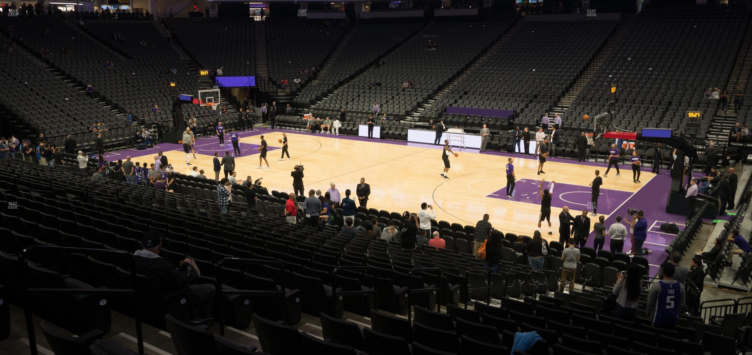 Seating view for Golden 1 Center Section 118