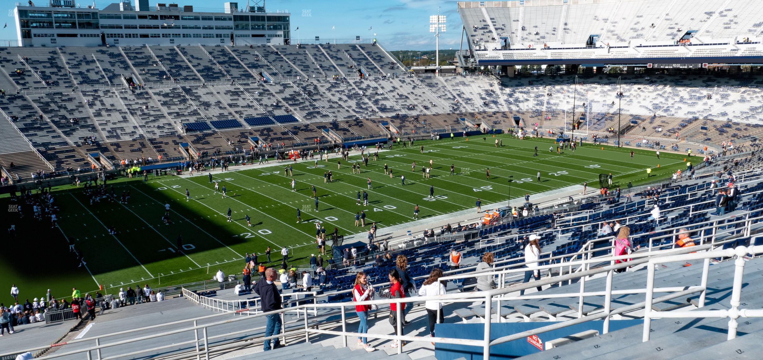 Seating view for Beaver Stadium Section East B Upper