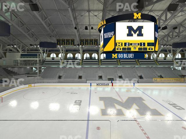 Seating view for Yost Arena Section Champions Box J