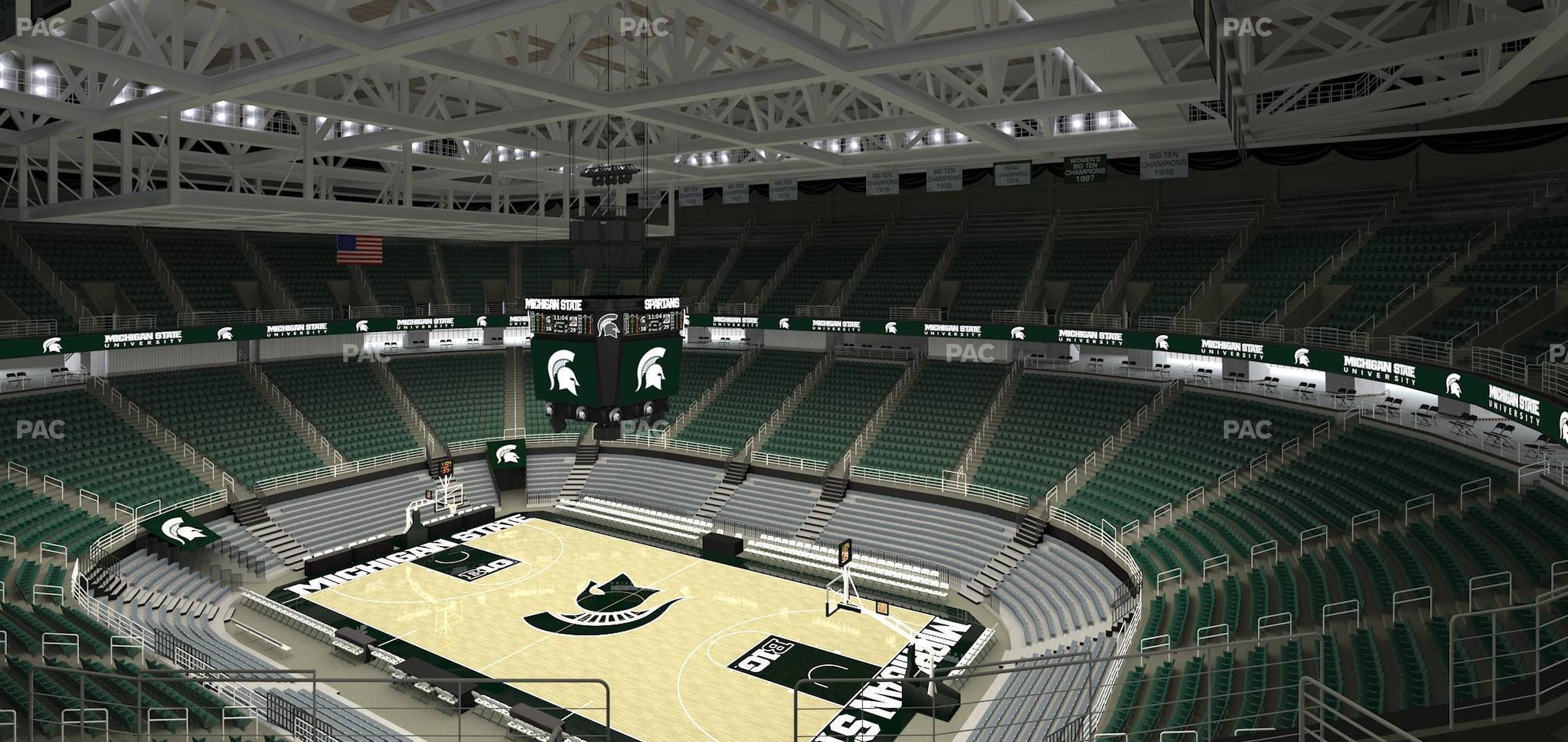 Seating view for Jack Breslin Student Events Center Section 205