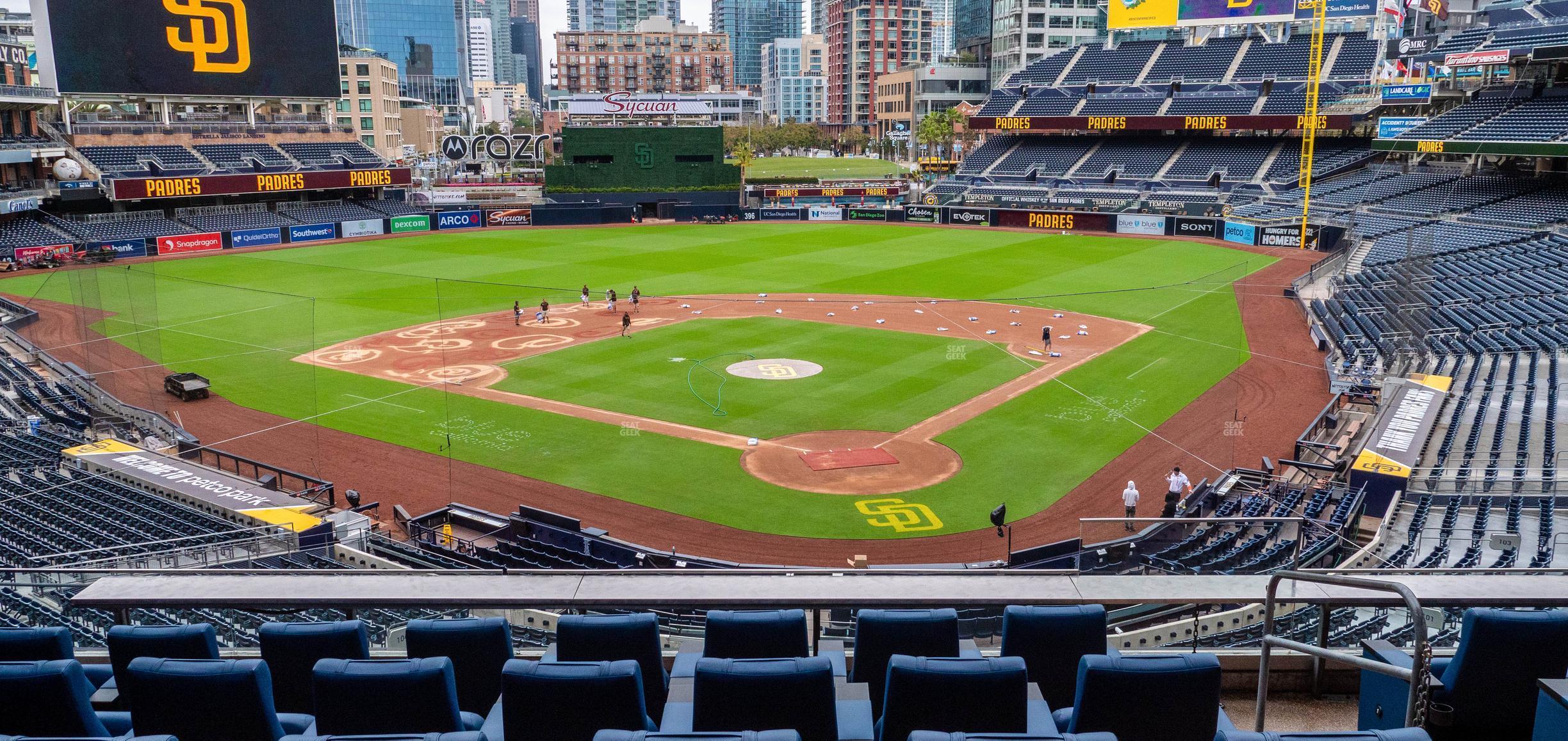 Seating view for Petco Park Section Garden Level Suite 1