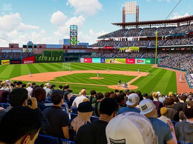 Seating view for Citizens Bank Park Section 126