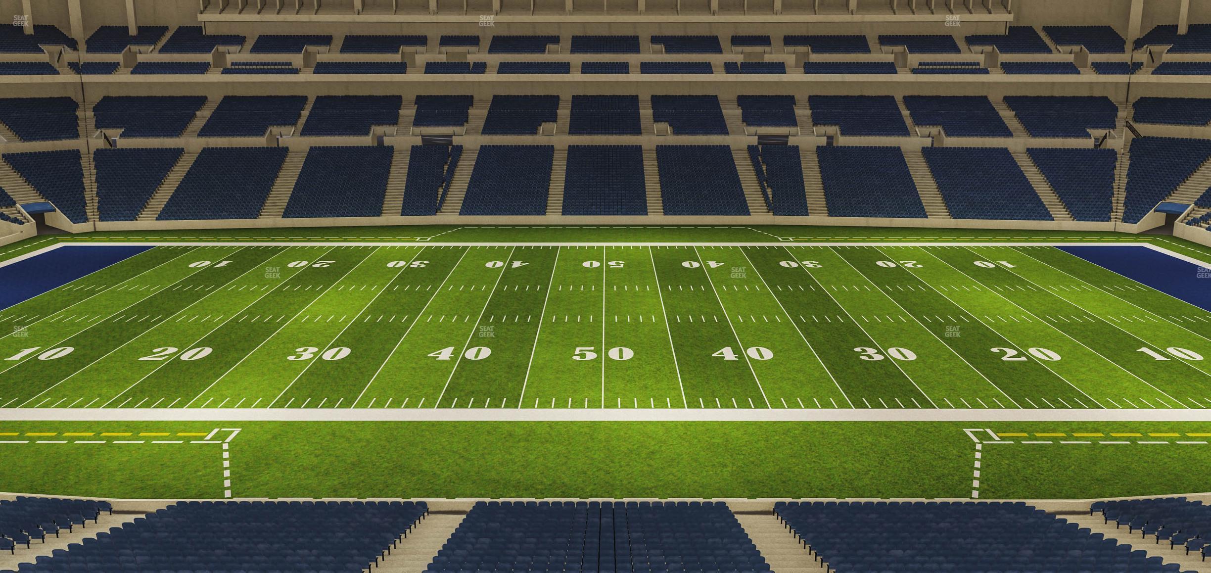 Seating view for Lucas Oil Stadium Section 313