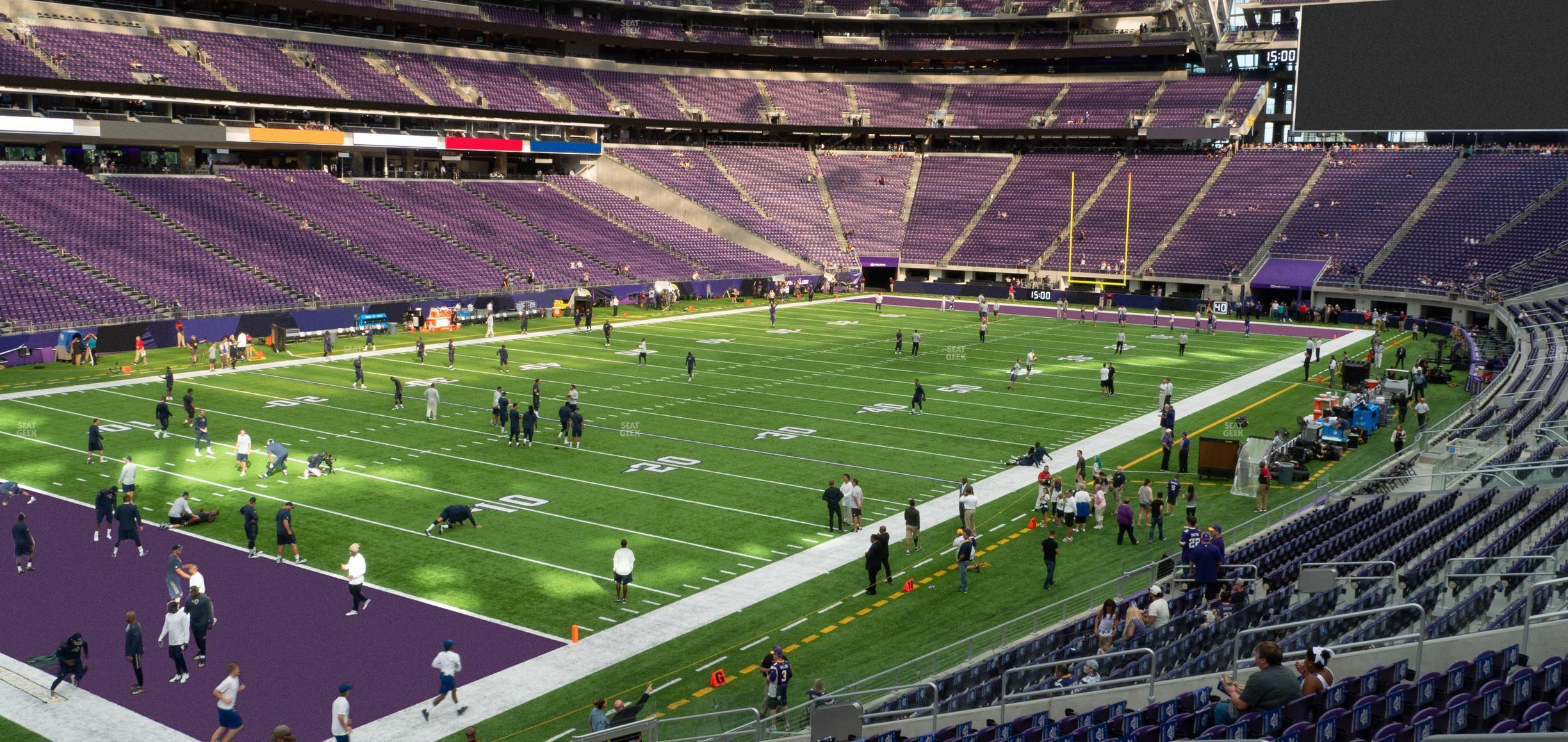 Seating view for U.S. Bank Stadium Section 136