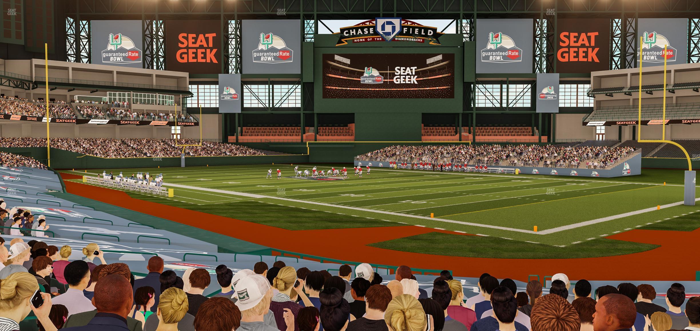 Seating view for Chase Field Section 123