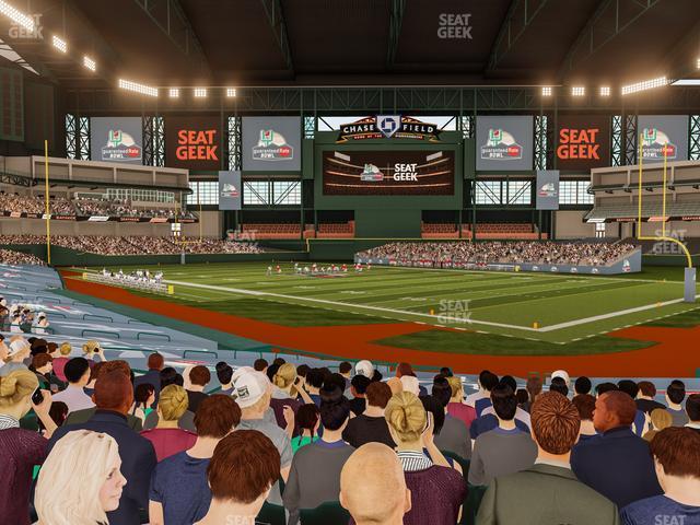 Seating view for Chase Field Section 123