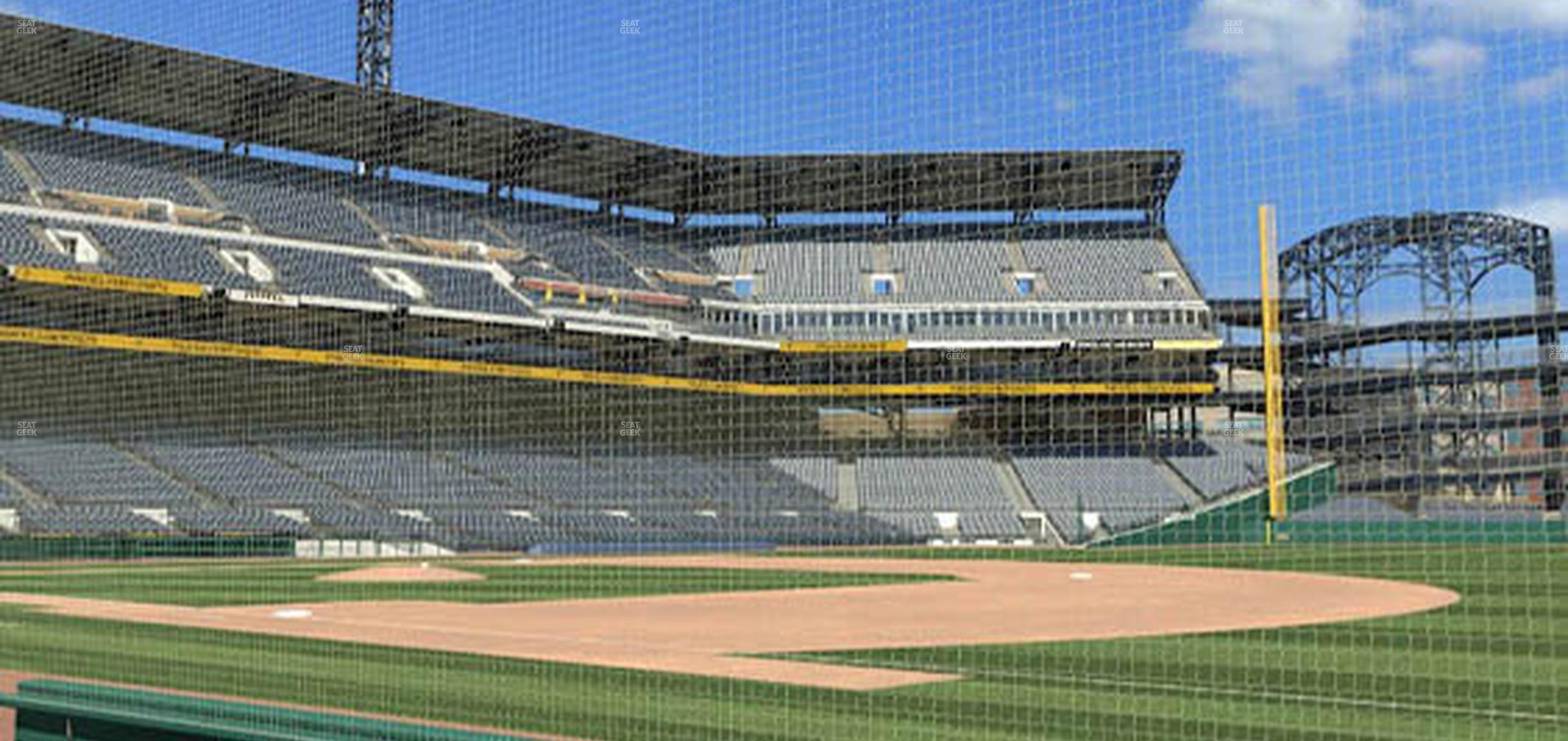 Seating view for PNC Park Section Field Box 6