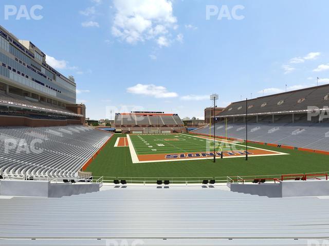 Seating view for Memorial Stadium - IL Section 118