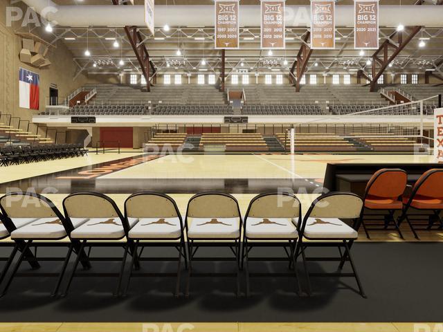 Seating view for Gregory Gym Section Floor 3