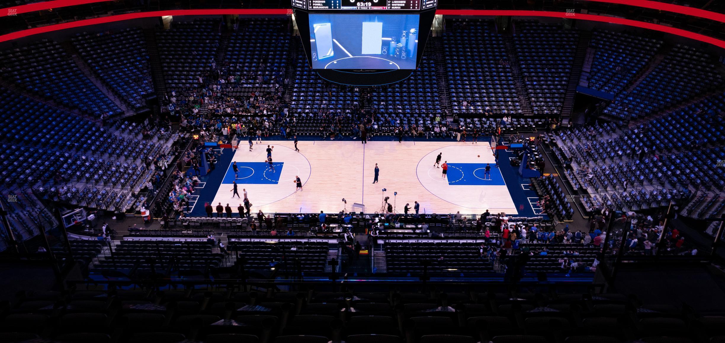 Seating view for American Airlines Center Section 326