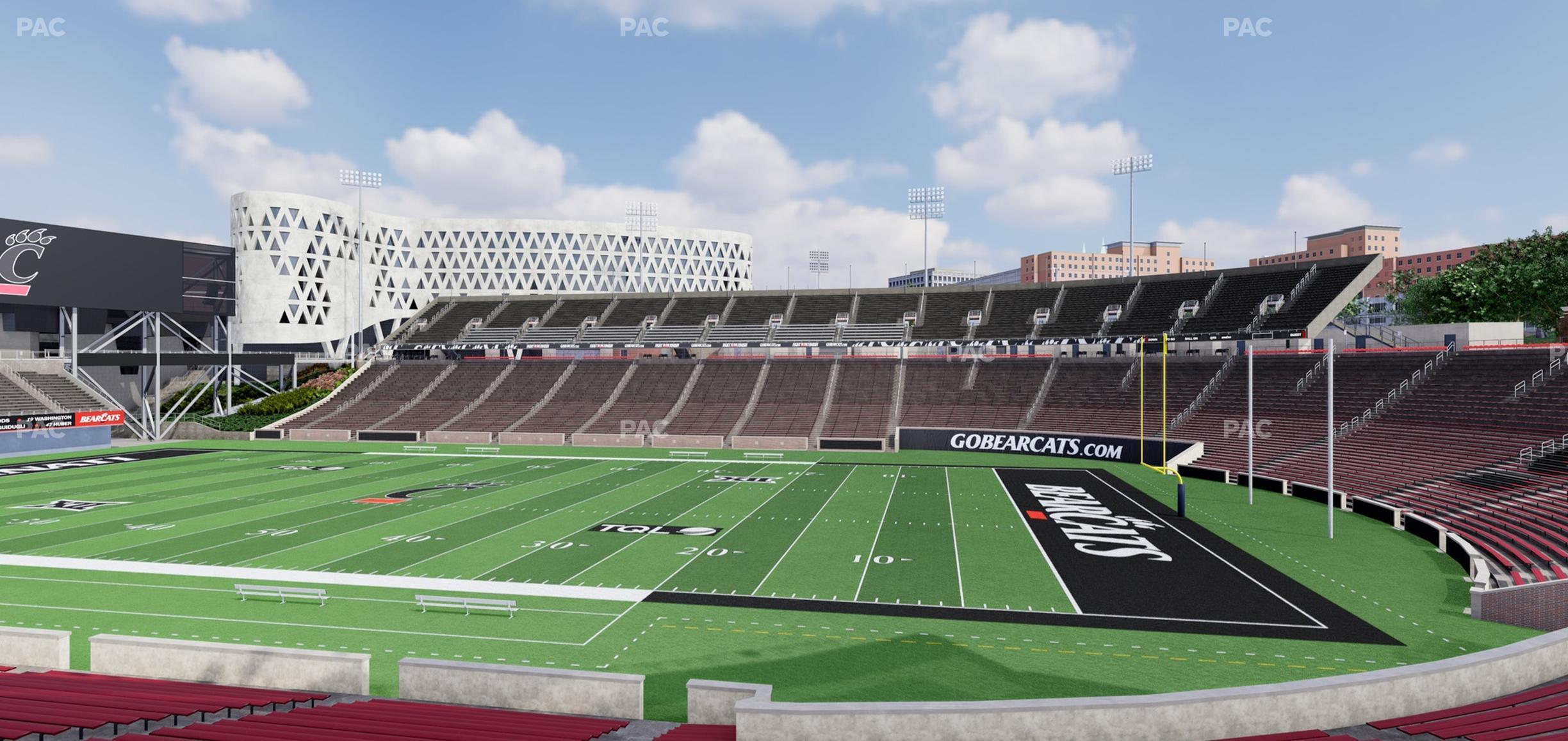 Seating view for Nippert Stadium Section 118