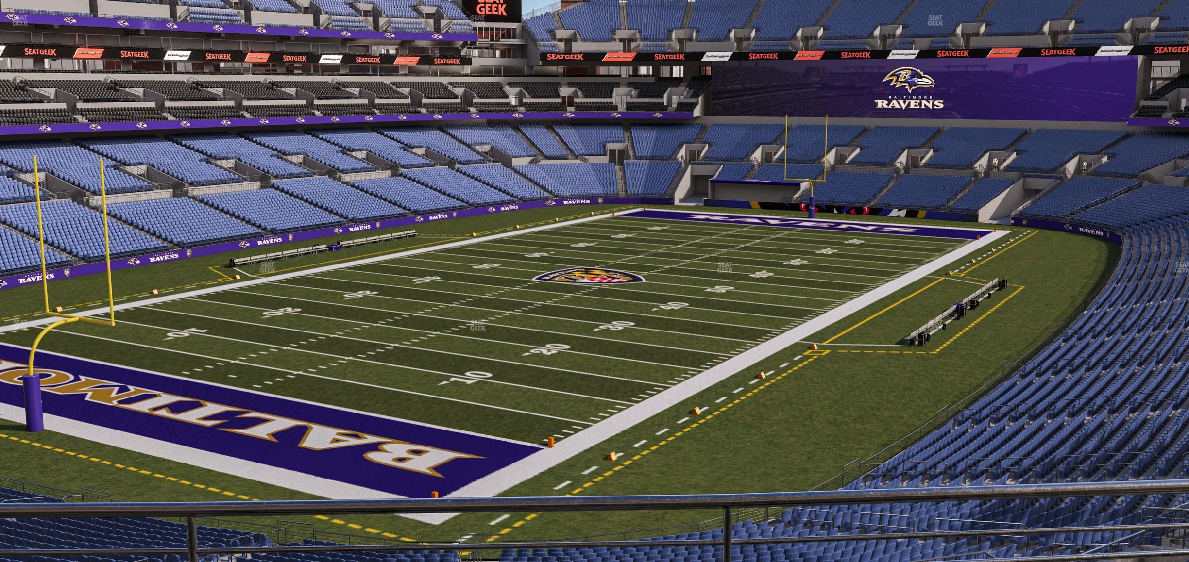 Seating view for M&T Bank Stadium Section 235