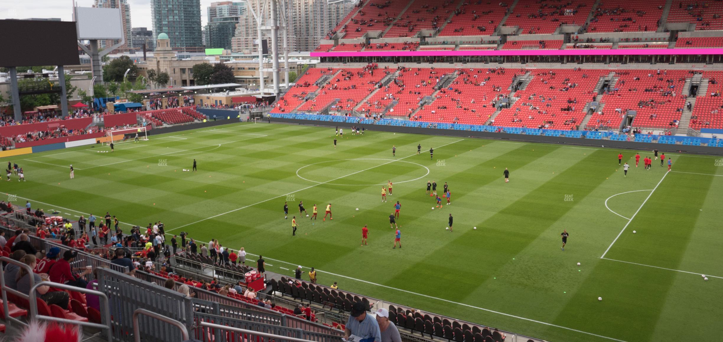 Seating view for BMO Field Section 220