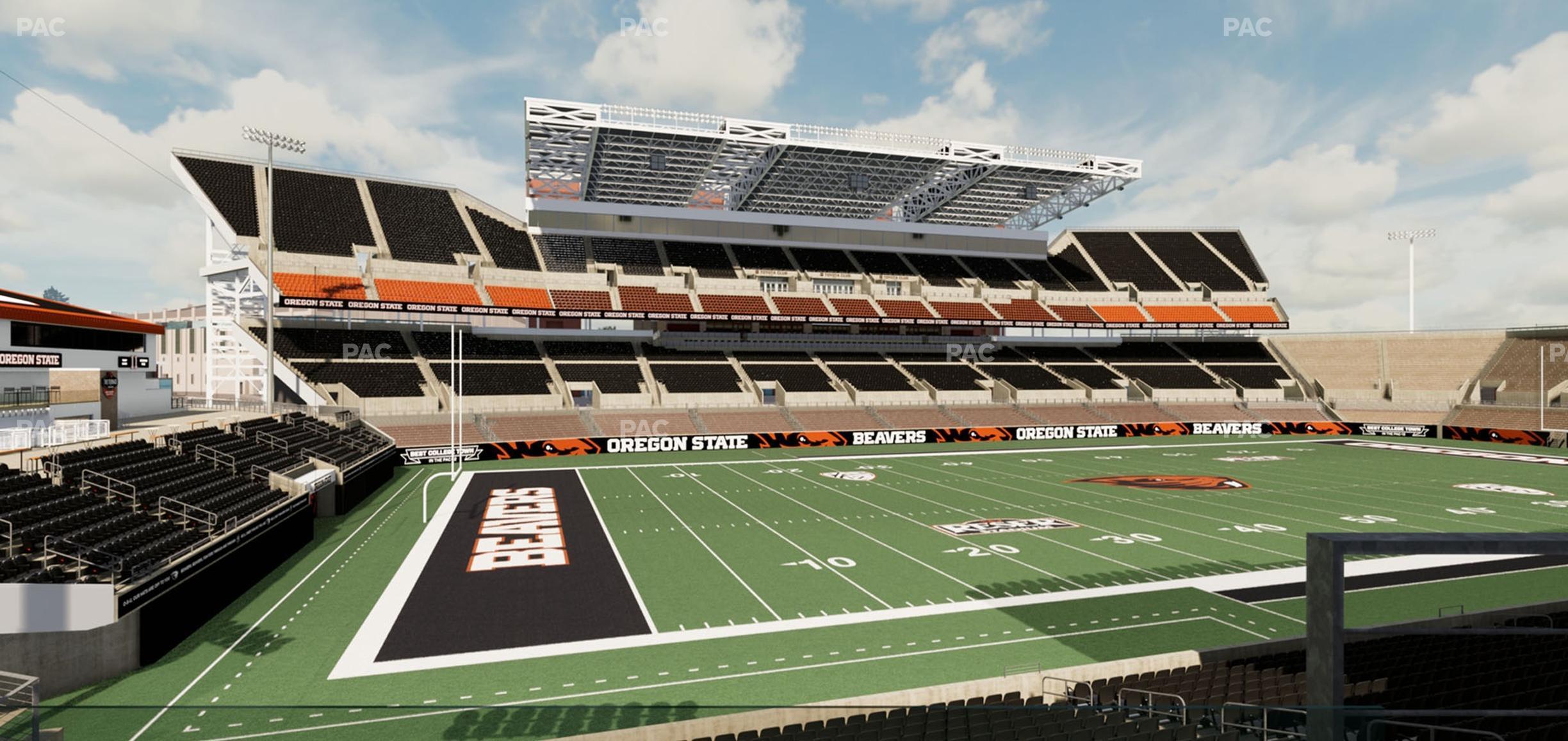 Seating view for Reser Stadium Section West Loge 28