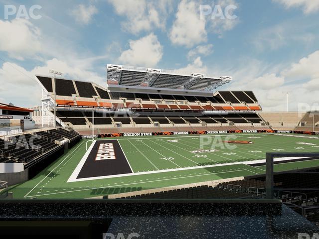 Seating view for Reser Stadium Section West Loge 28