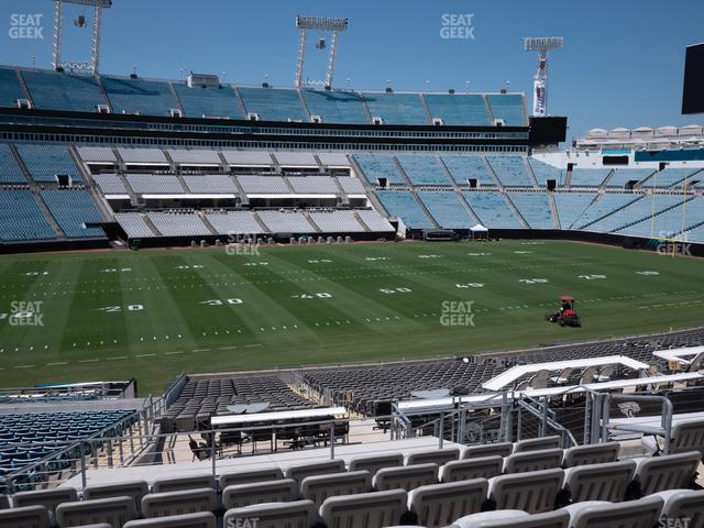 Seating view for EverBank Stadium Section Gallagher Club 139