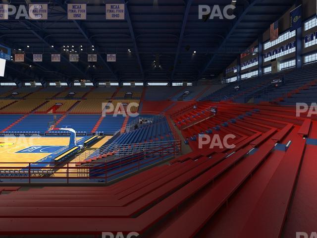 Seating view for Allen Fieldhouse Section 14