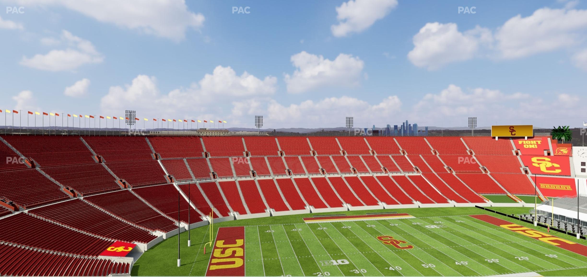 Seating view for Los Angeles Memorial Coliseum Section Suite 520