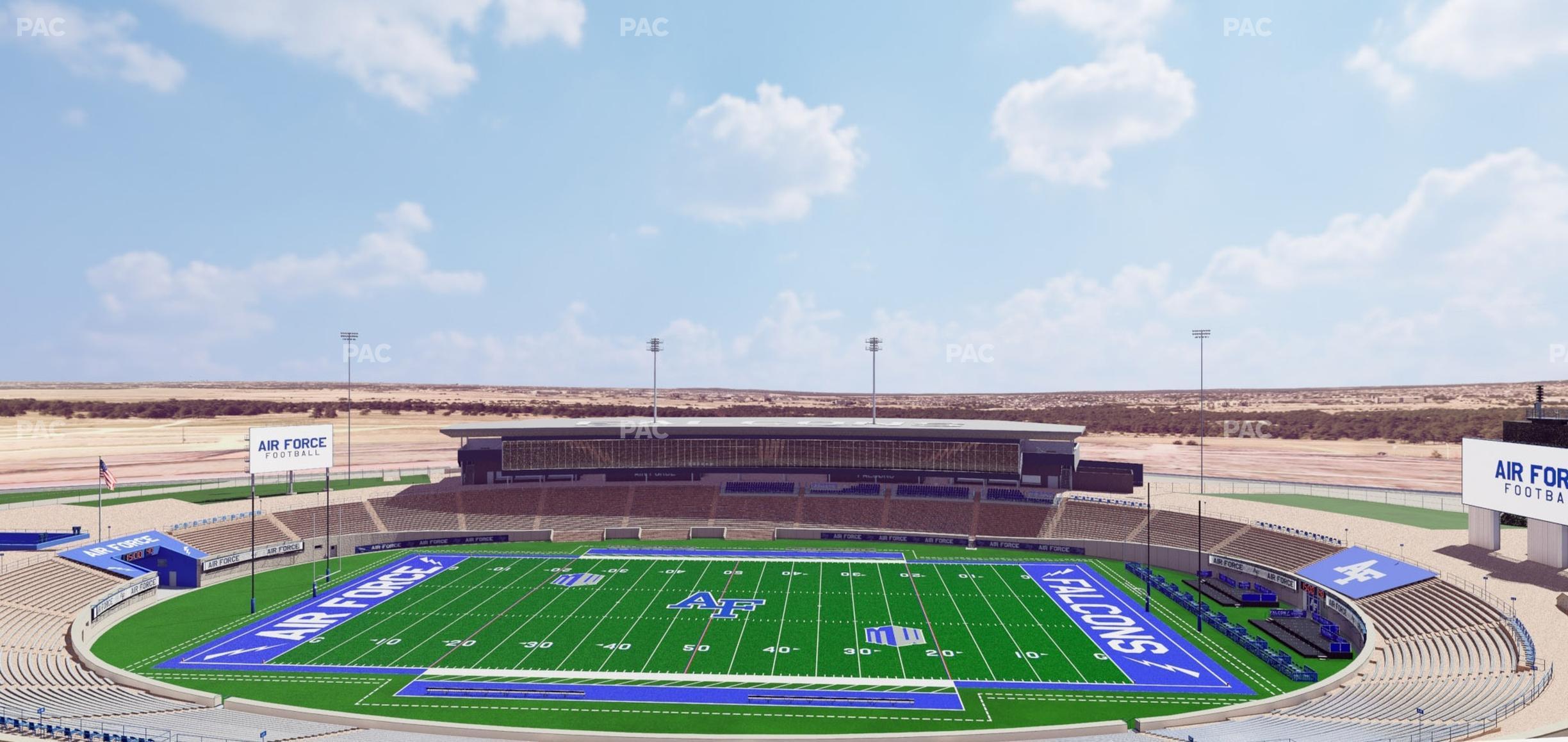 Seating view for Falcon Stadium Section Od 6