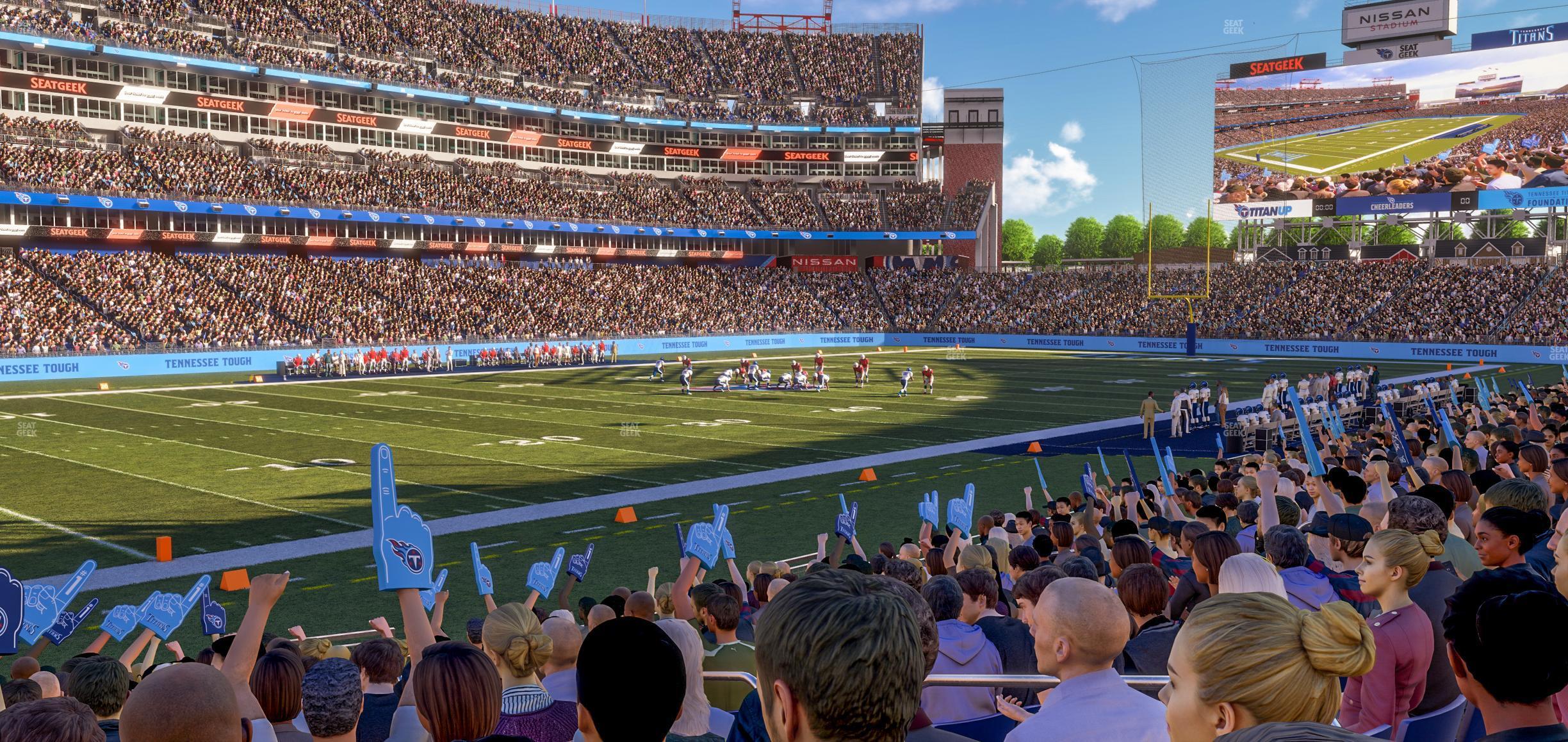 Seating view for Nissan Stadium Section 140