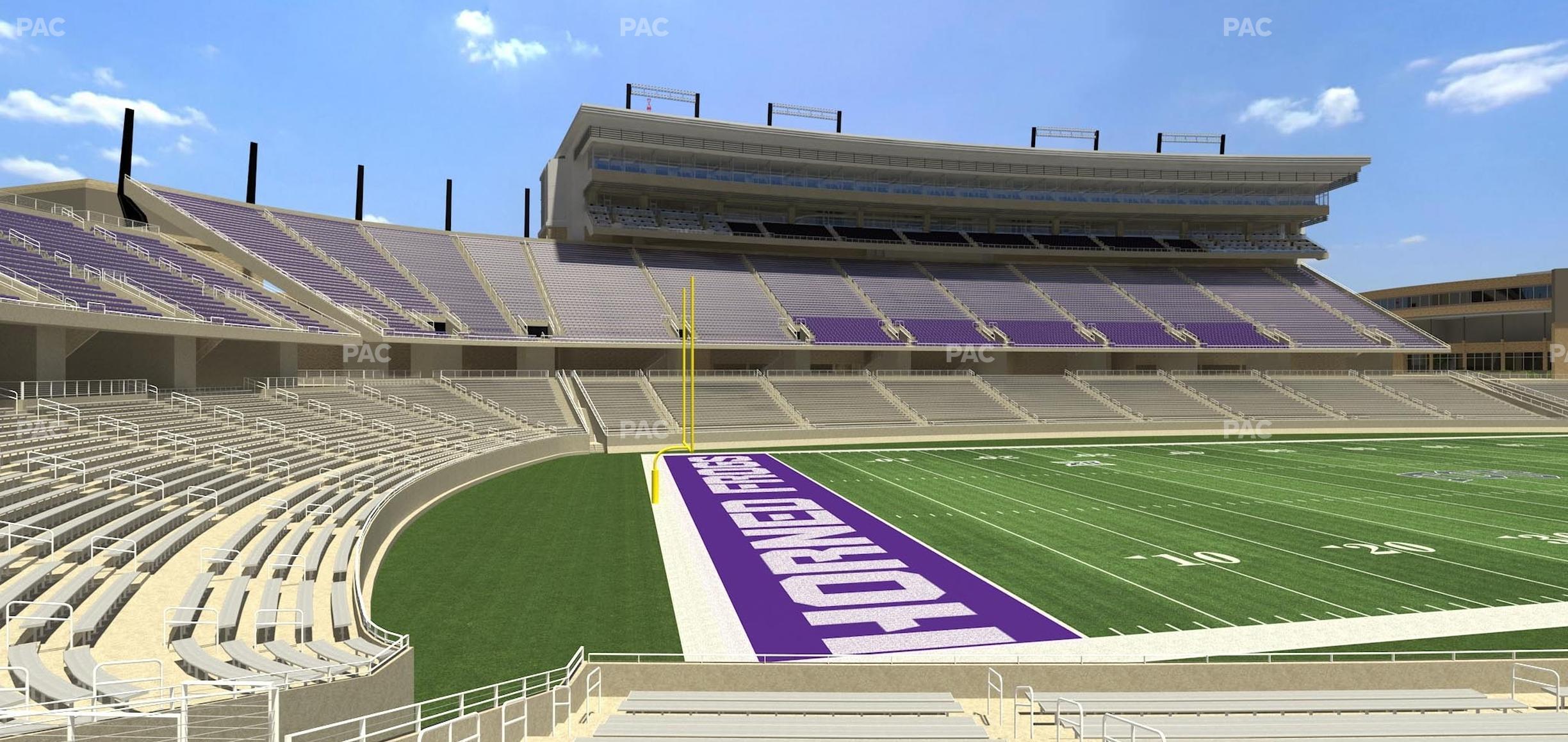 Seating view for Amon G. Carter Stadium Section 109