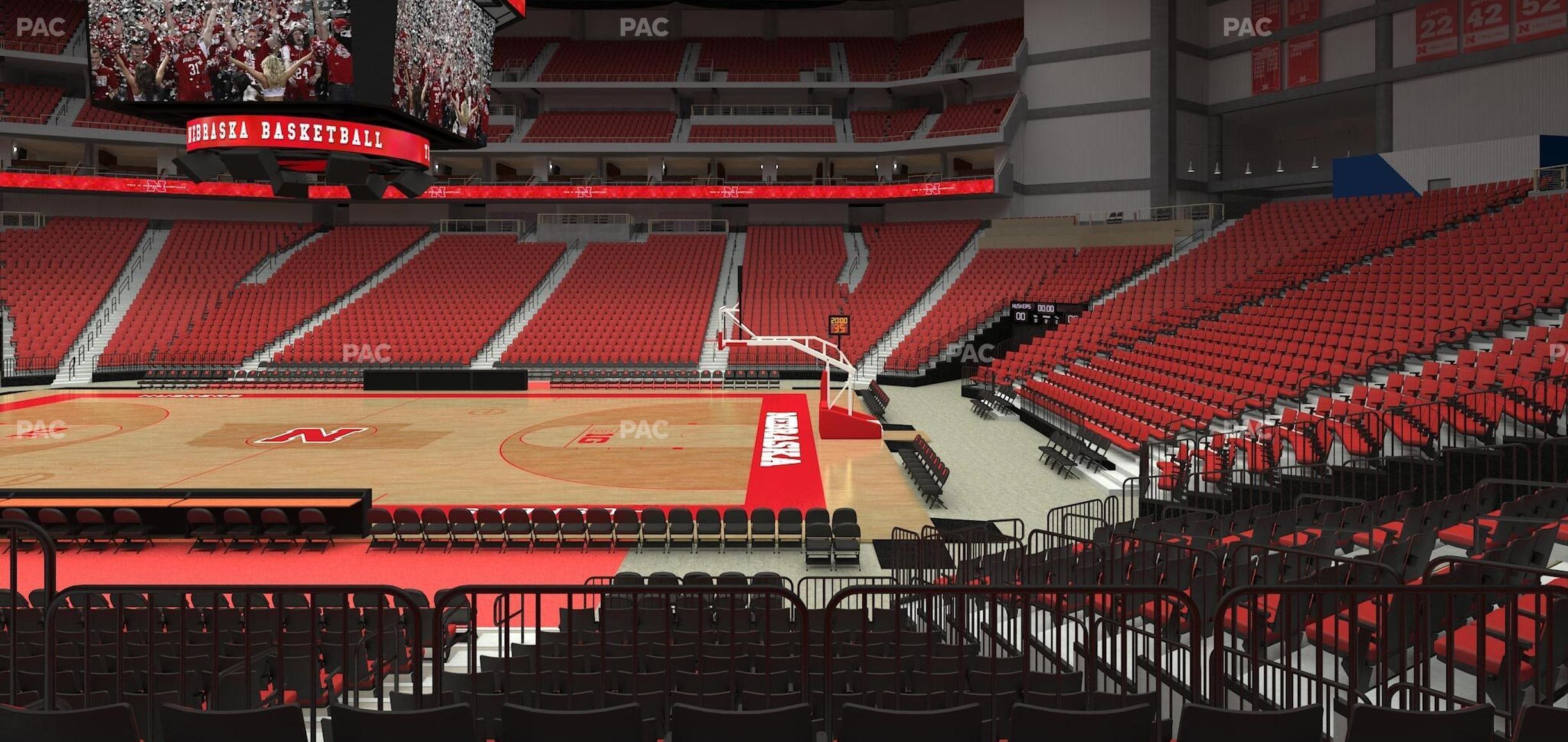 Seating view for Pinnacle Bank Arena Section 105