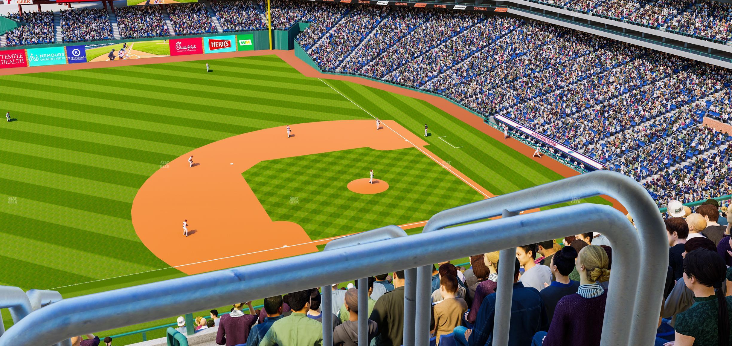 Seating view for Citizens Bank Park Section 427 V