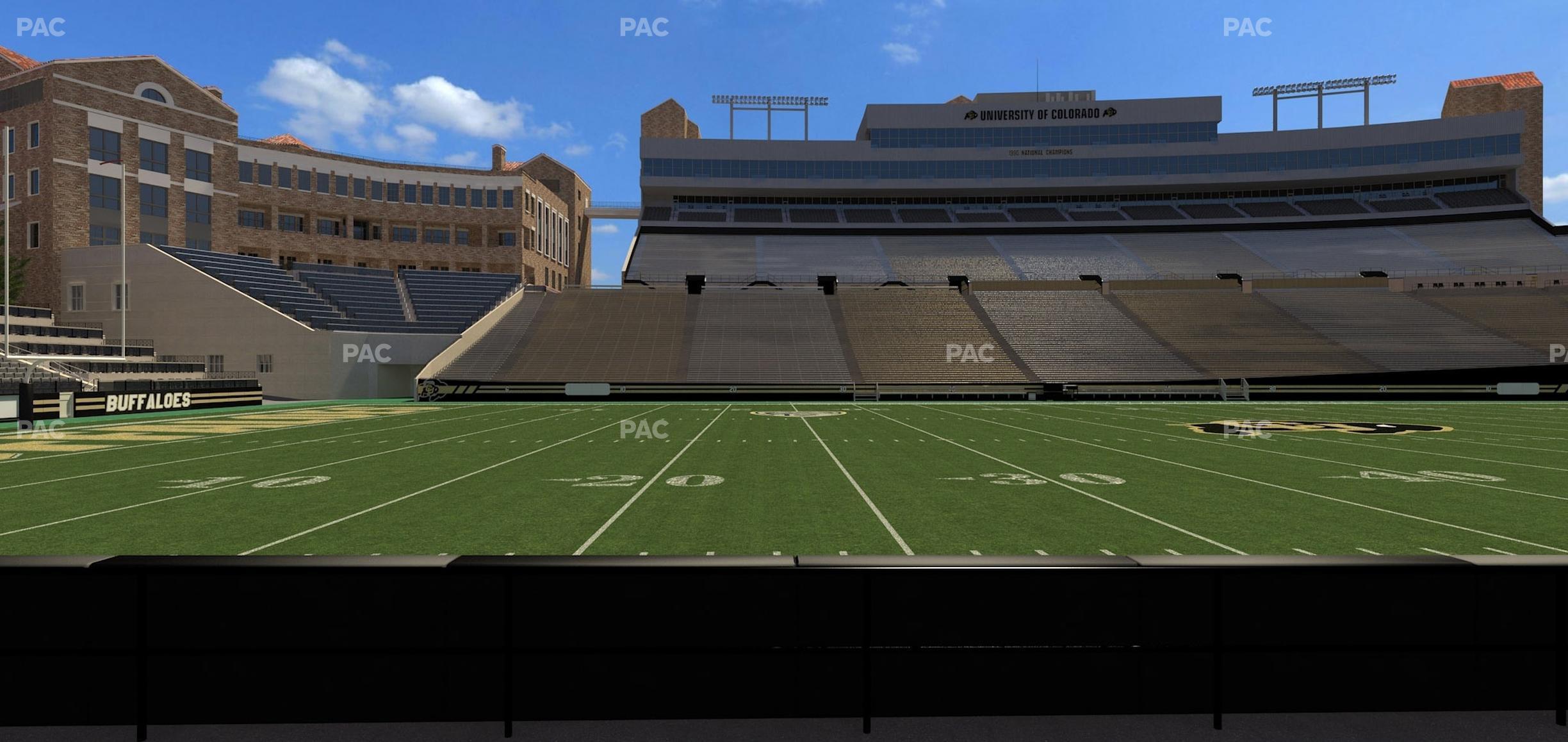 Seating view for Folsom Field Section 104