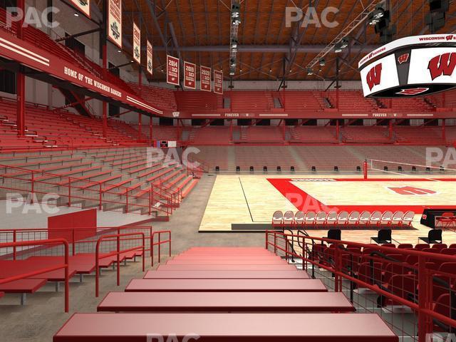 Seating view for Wisconsin Field House Section H