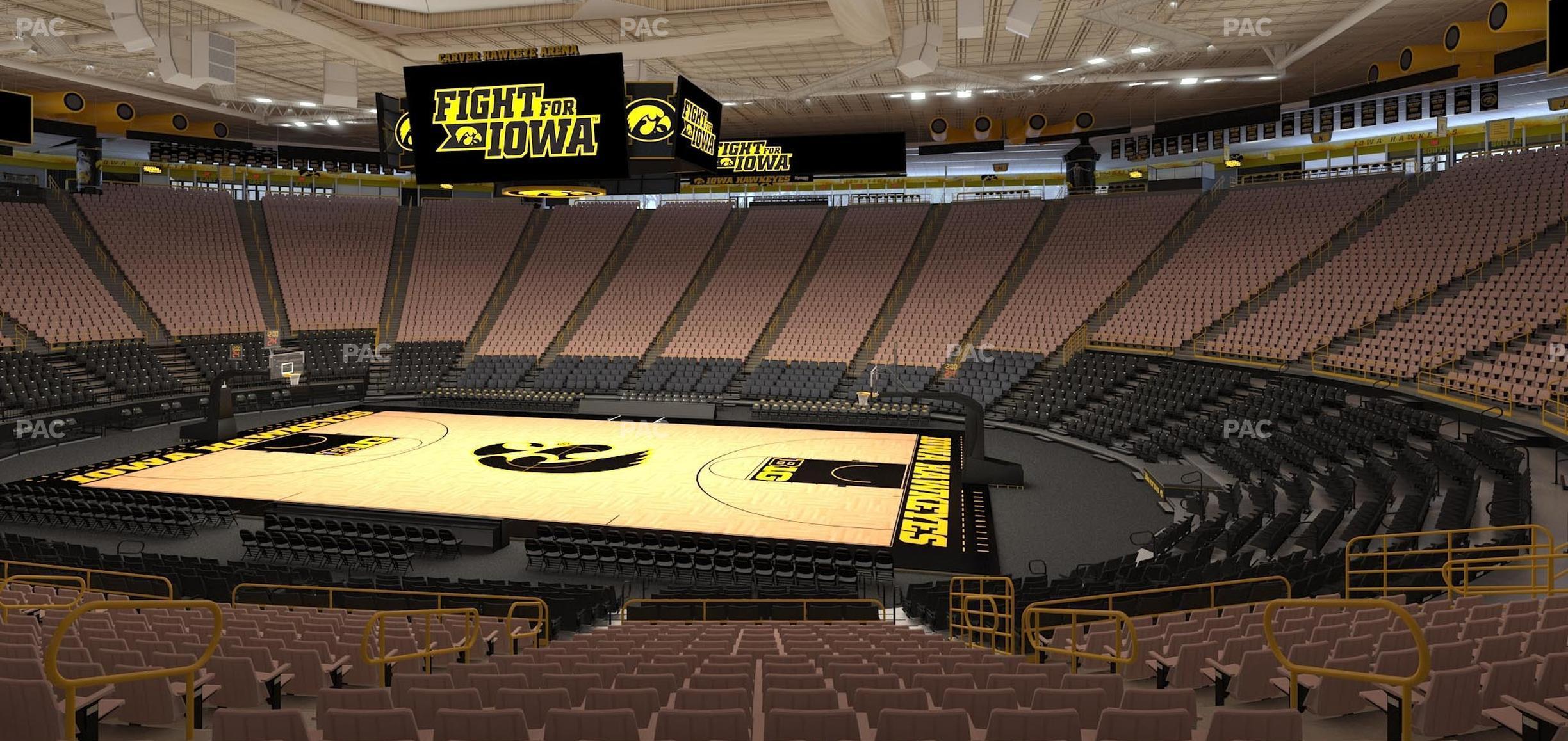 Seating view for Carver-Hawkeye Arena Section C